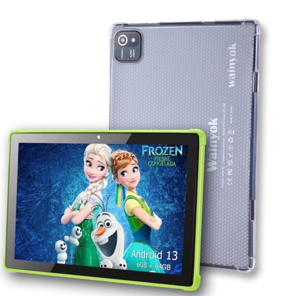 10.1 Inch Android 13 Tablet Kids Tablets: 6Gb + 64Gb, 1Tb Expandable | 2.0Ghz Octa-Core, Dual Cameras (5Mp+8Mp), Hd Ips Screen, Wifi 5, Bluetooth 5.0, Gms Certified, Pink