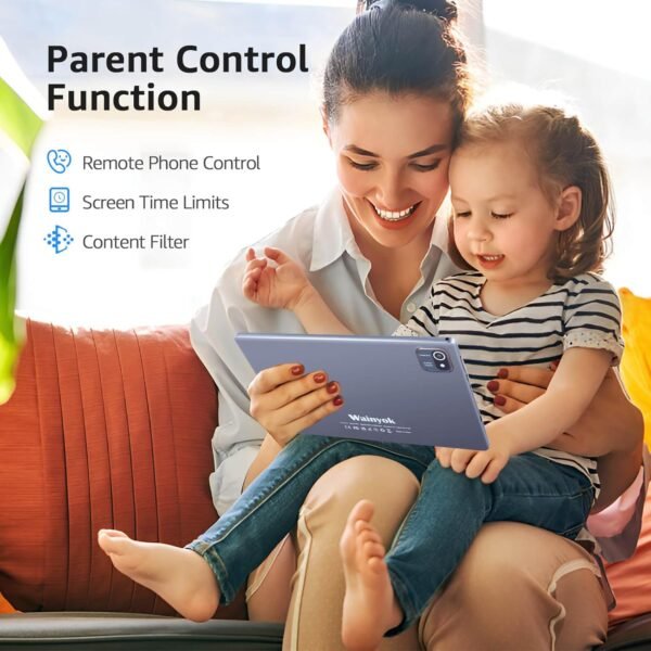 10.1 Inch Android 13 Tablet Kids Tablets: 6Gb + 64Gb, 1Tb Expandable | 2.0Ghz Octa-Core, Dual Cameras (5Mp+8Mp), Hd Ips Screen, Wifi 5, Bluetooth 5.0, Gms Certified, Green