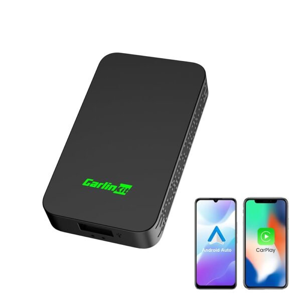 2025 Upgrade Carlinkit 5.0 Wireless Carplay Android Auto Adapter, Wireless Cp/Aa Adapter, Wireless Android Auto Adapter, Fast Connect, More Stable, Suit For Built-In Wired...
