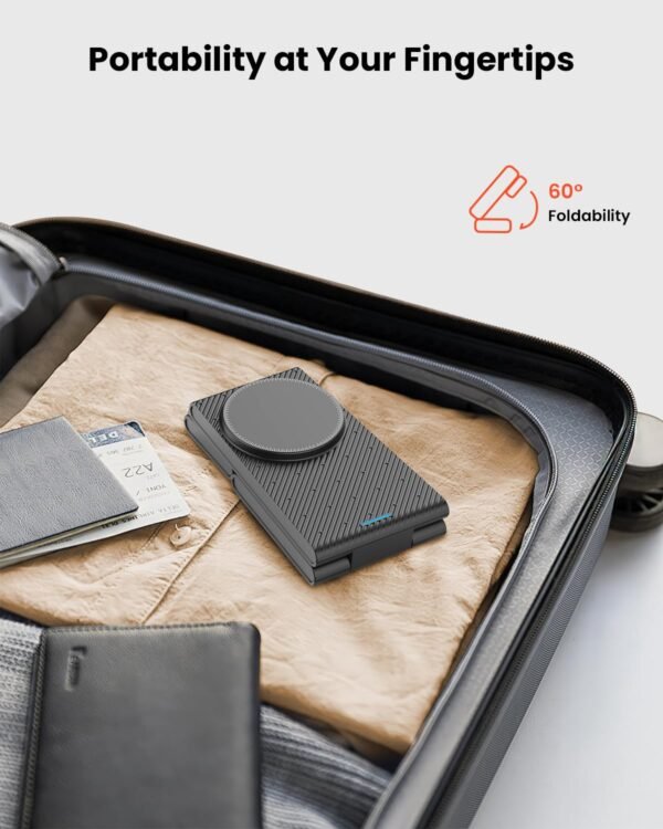 3 In 1 Wireless Charging Station Magnetic, Foldable Wireless Charger Stand For Multiple Devices, Wireless Charger For Iphone 16/15/14/13/12, Apple Watch 9/8/7/6/Se/5/4/3/2,...