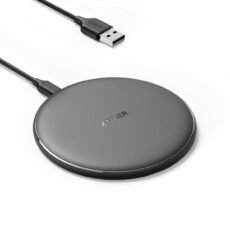 313 Anker Wireless Charger (Pad), Qi-Certified 10W Max for iPhone 14/14 Pro/14 Pro Max/13/13 Pro Max, AirPods (No AC Adapter, Not Compatible with MagSafe Magnetic Charging)
