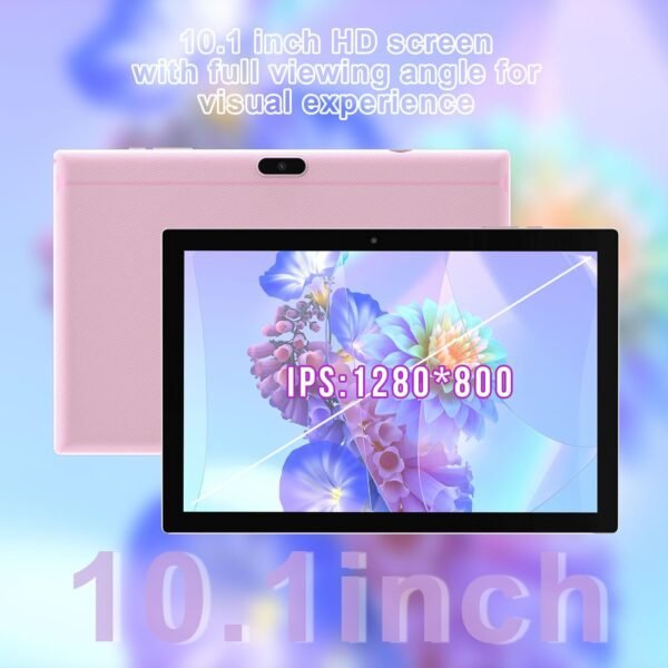 Android 14 Tablet 10 Inch Tablet, Ddr4 8Gb Ram 64Gb Storage Tablets, Support 1Tb Expand 2Mp+8Mp Dual Camera 10 In Tab, Wifi6 Bluetooth 6000Mah Battery, 1280 * 800 10.1'' Ips Hd...