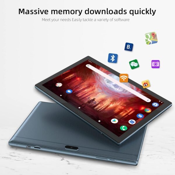 Android Tablet 10 Inch Tablet, 64Gb Storage Tablets, Android 14 Tablet, 1024Gb Expand, 8Mp Camera, Quad-Core Processor 8Gb Ram Wifi 6000Mah Battery 10.1'' Ips Hd Touch Screen...