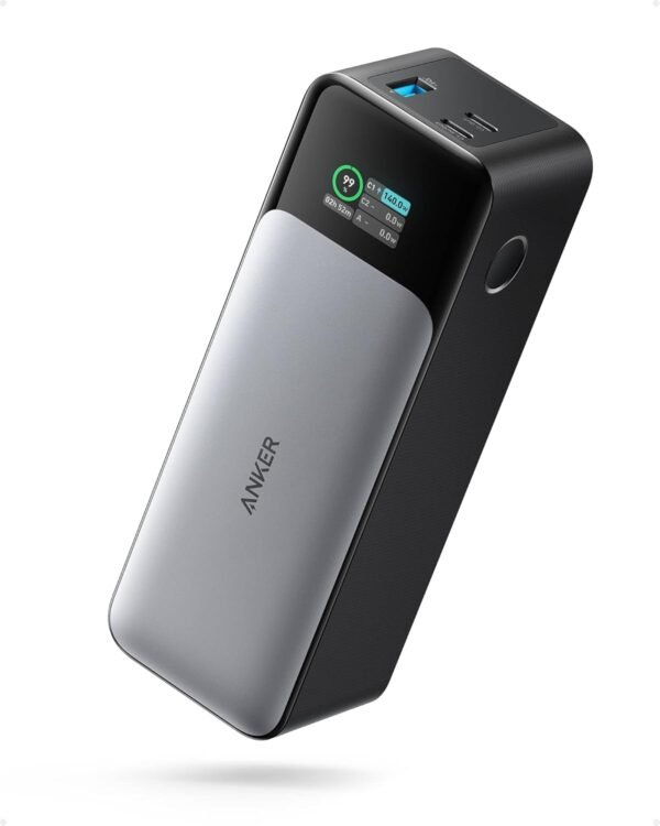 Anker 737 Power Bank, 24,000Mah 3-Port Laptop Portable Charger With 140W Output, Smart Digital Display, Compatible With Iphone 16/15/14/13 Series, Vision Pro, Samsung, Macbook,...