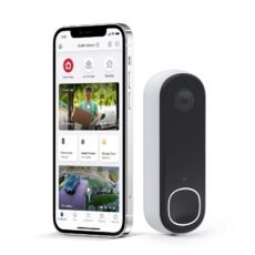 Arlo Video Doorbell 2K (2nd Generation) – Battery Operated or Wired Doorbell, Smart Wi-Fi, Two-Way Audio, Night Vision, Security Camera, Surveillance, White – AVD4001​