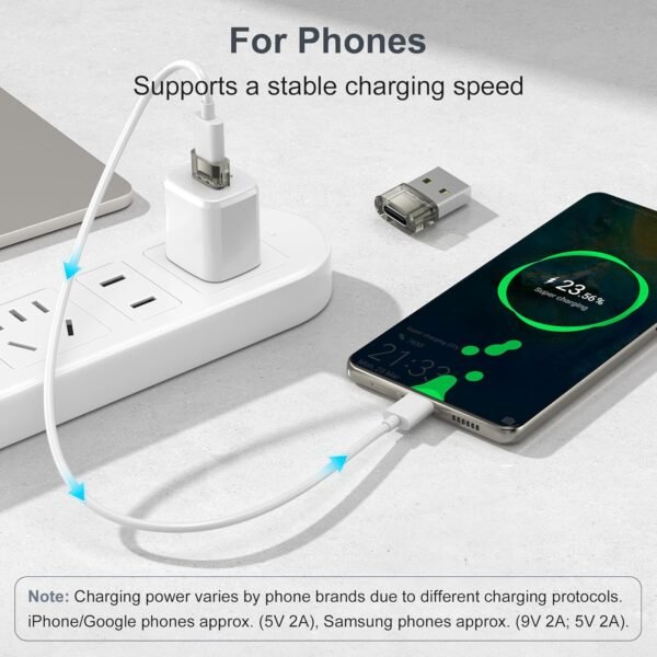 Basesailor Usb To Usb C Car Adapter 4Pack,Type C Female To A Male Carplay Charger Usbc Cable Connector For Samsung S25 S24 A55,Iphone 16 16E 15 Pro Max,Not For...