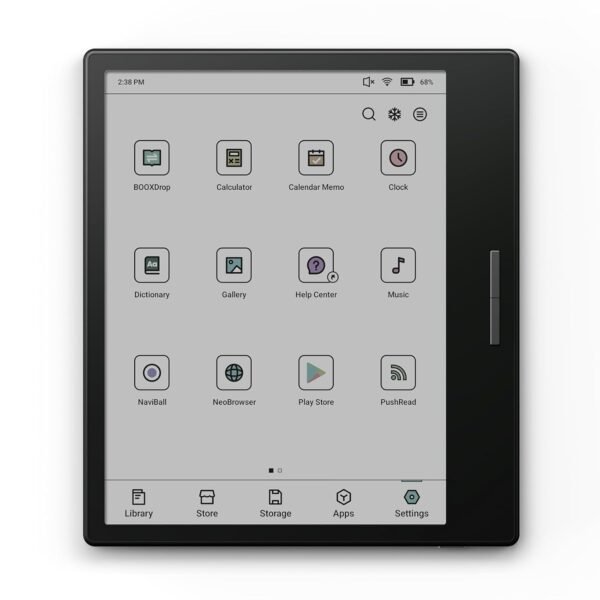 Boox Go Color 7 Epaper Tablet 7&Quot; Color 64Gb Android 12 E-Ink Light Bt Wifi (Black)