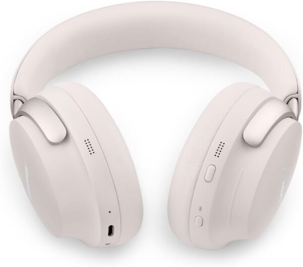 Bose Quietcomfort Ultra Bluetooth Wireless Noise Cancelling Headphones For Music With Spatial Audio, Over-The-Ear Headphones With Mic, Up To 24 Hours Of Battery Life, White Smoke