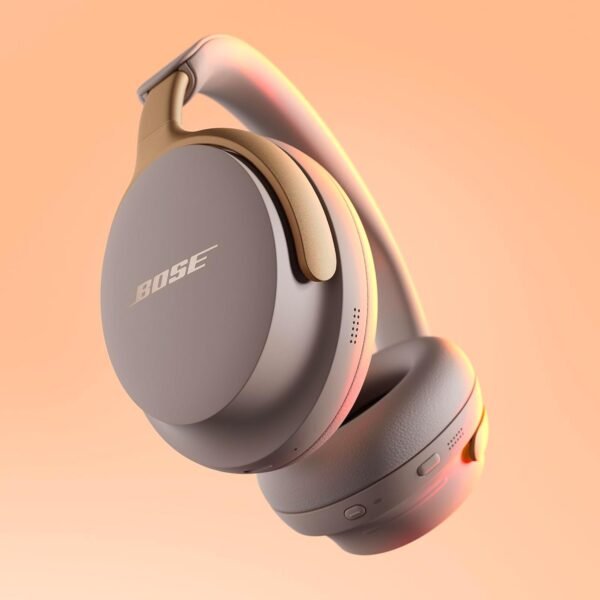 Bose Quietcomfort Ultra Bluetooth Wireless Noise Cancelling Headphones For Music With Spatial Audio, Over-The-Ear Headphones With Mic, Up To 24 Hours Of Battery Life, Sandstone...
