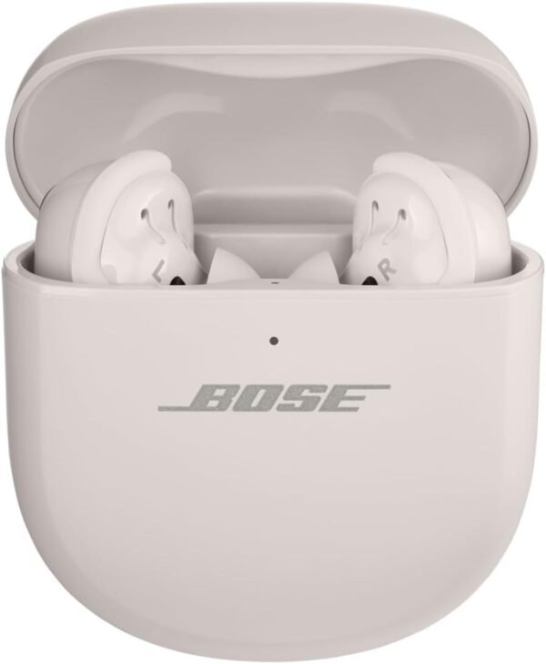Bose Quietcomfort Ultra Wireless Noise Cancelling In-Ear Earbuds, Bluetooth Noise Cancelling Earbuds With Spatial Audio And World-Class Noise Cancellation, White Smoke