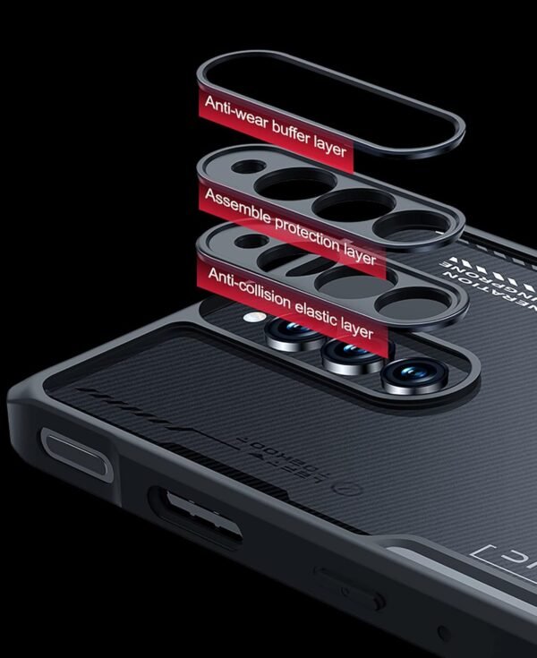 Case For Red Magic 8 Pro/Red Magic 8S Pro, Hard Pc + Soft Tpu Cover, High Transparency, Clear Mobile Phone Case, Air Cushion Anti-Drop, No Yellowing - Black