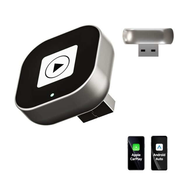 Cl322 Wireless Carplay &Amp; Android Auto Adapter – 2025 Upgrade Mini Design - Converts Oem Wired To Wireless, Plug &Amp; Play, Auto Reconnect, Compatible With Iphone 6+, Android 11+...