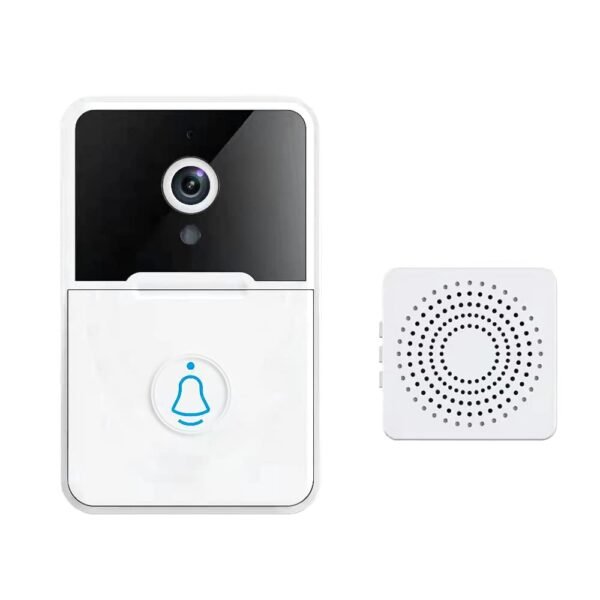 Eacam Wireless Video Doorbell Camera Visual Smart Doorbell With Motion Detection Night Vision 2-Way Audio Real-Time Monitoring Aaa Batteries Powered