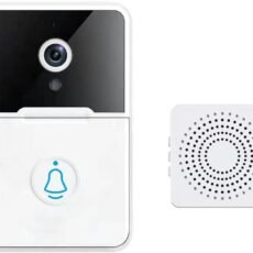 Eacam Wireless Video Doorbell Camera Visual Smart Doorbell with Motion Detection Night Vision 2-Way Audio Real-Time Monitoring AAA Batteries Powered