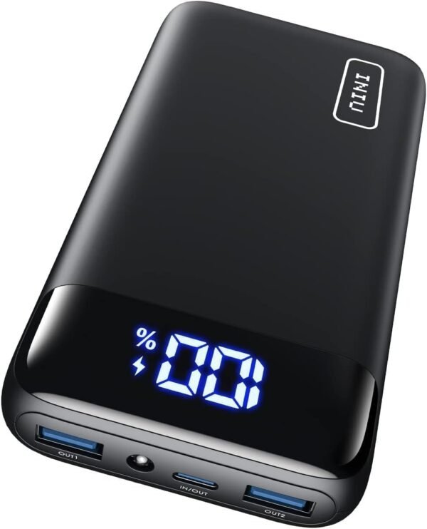 Iniu Power Bank, 22.5W 20000Mah Usb C In &Amp; Out Portable Charger Fast Charging, Pd 3.0+Qc 4.0 Led Display Battery Pack For Iphone 16 15 14 13 12 X Pro Max Samsung S23 S22 Google...