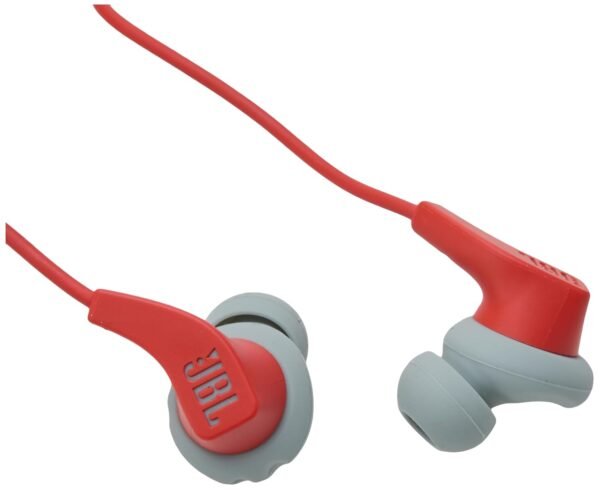 Jbl Endurance Run 2 Wireless, Fliphook, Never Hurt. Never Fall Out, Waterproof, Up To 10 Hours Of Wireless Playback, Hands-Free Calls, Coral Orange