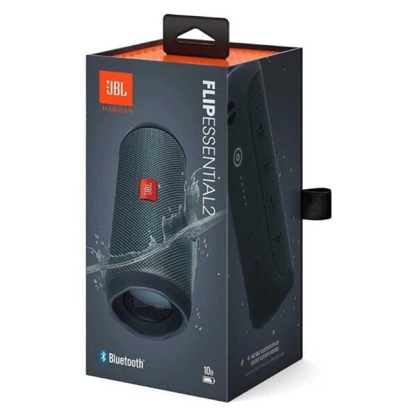 Jbl Flip Essential 2, Bold Portable Sound, 10 Hours Of Playtime, Make A Splash With Ipx7 Waterproof Design, Eco-Friendly Packaging, Gun Metal