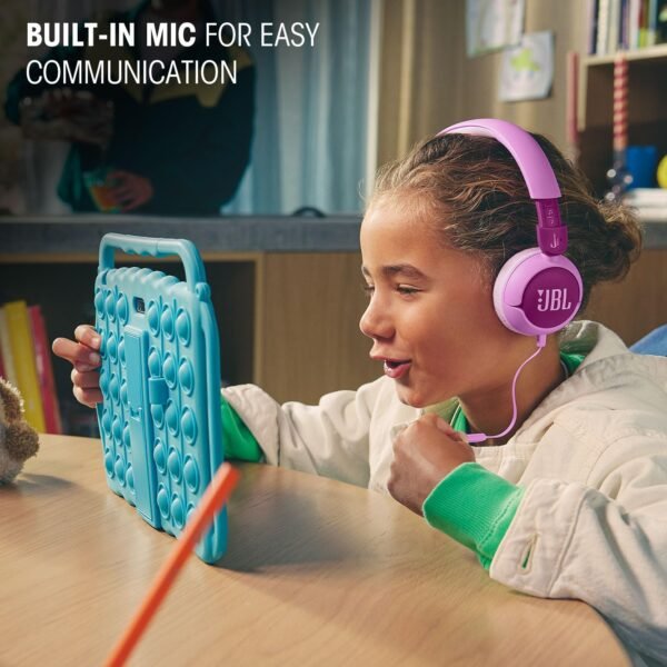 Jbl Junior 320 Wired On Ear Headphones, Purple