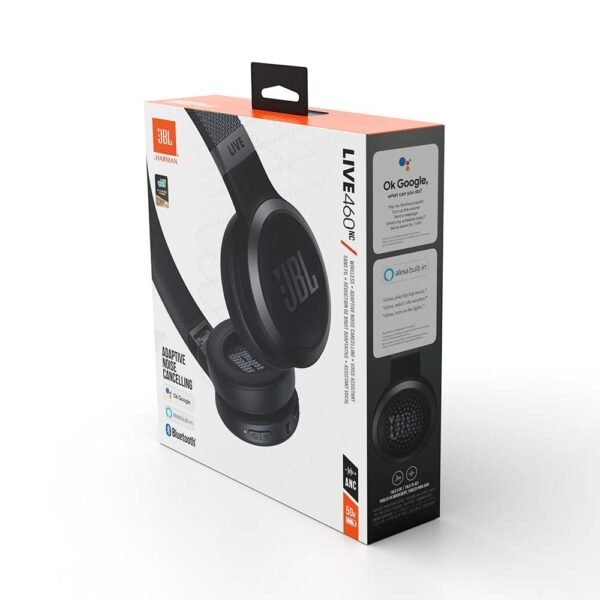 Jbl Live 460Nc, Jbl Signature Sound, Keep The Noise Out, Or In. You Choose, Get Help Just By Using Your Voice, Up To 50 Hours Of Battery Life With Anc Off, Hands-Free, Perfect...