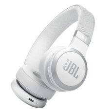 JBL Live 670NC, JBL Signature Sound and Surround Sound, Bluetooth 5.3 with LE Audio Supported (*), True Adaptive Noise Cancelling with Smart Ambient, White