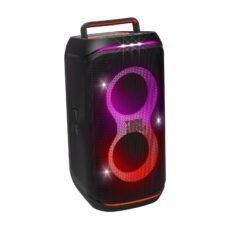 JBL PartyBox Club 120, Powerful JBL Pro Sound, Futuristic lightshow, Up to 12 Hours of Play time, Foldable Handle, Splash Proof, Black