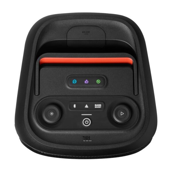 Jbl Partybox Club 120, Powerful Jbl Pro Sound, Futuristic Lightshow, Up To 12 Hours Of Play Time, Foldable Handle, Splash Proof, Black