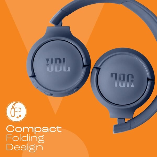 Jbl Tune 520Bt, Jbl Pure Bass Sound, Wireless Bluetooth 5.3 Technology, Customize Your Listening Experience, Up To 57H Battery Life And Speed Charge (5Mins = 3H), Purple