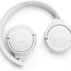 JBL Tune 520BT, JBL Pure Bass Sound, Wireless Bluetooth 5.3 Technology, Customize Your Listening Experience, Up to 57H Battery Life and Speed Charge (5mins = 3H), White