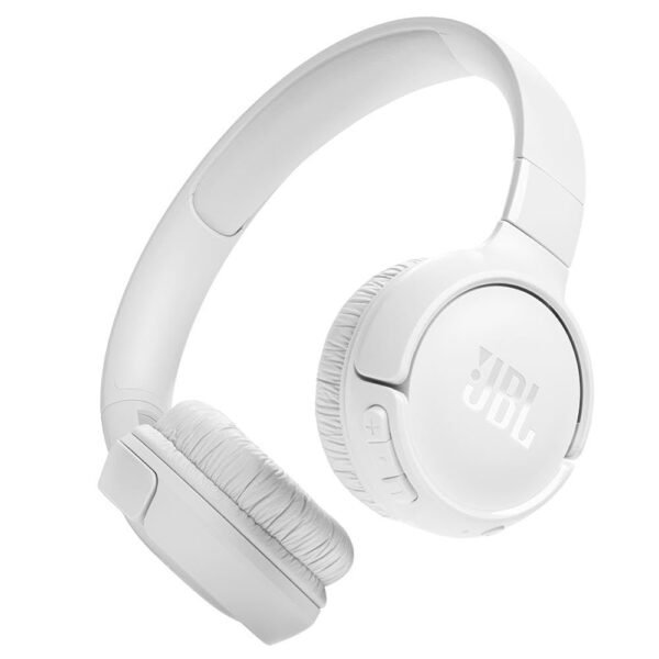 Jbl Tune 520Bt, Jbl Pure Bass Sound, Wireless Bluetooth 5.3 Technology, Customize Your Listening Experience, Up To 57H Battery Life And Speed Charge (5Mins = 3H), White