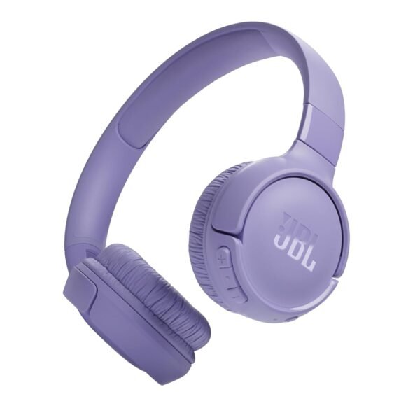 Jbl Tune 520Bt - Wireless On-Ear Headphones, Up To 57H Battery Life And Speed Charge, Lightweight, Comfortable And Foldable Design, Hands-Free Calls With Voice Aware (Purple)