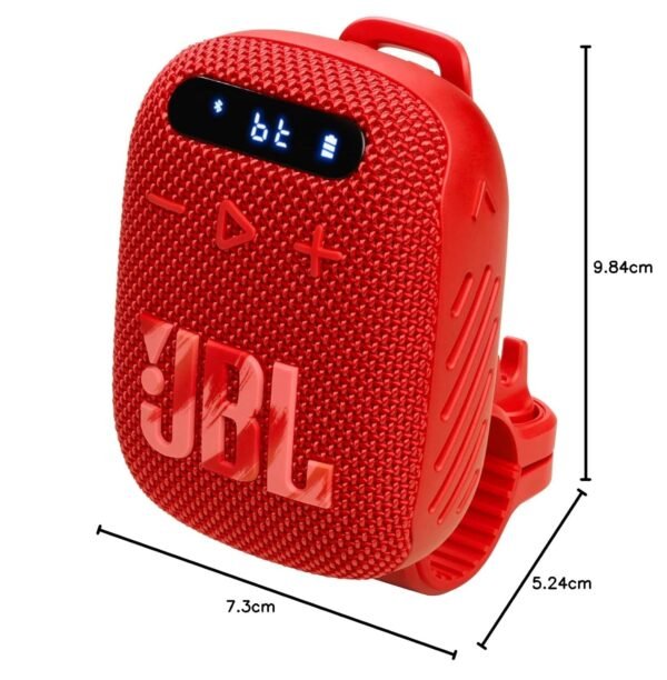 Jbl Wind 3 Fm Bluetooth Handlebar Speaker, Black