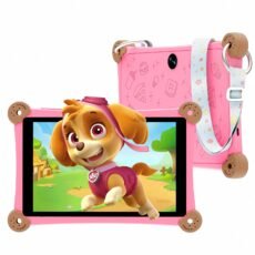 Kids Tablet, 8 Inch Android 13 Kids Tablet，32GB, WiFi 6, Parental Controls, Dual Camera, Rugged Case, Adjustable Strap, Pre-Loaded Apps, Kids App Pre-Installed，Pink
