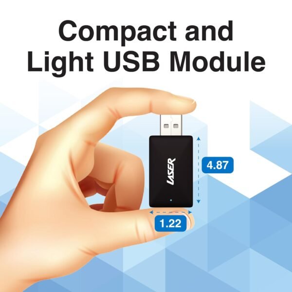 Laser Wireless Carplay And Android Auto Adapter, Usb A/Usb C Plug And Play, Compatible With 98% Of Cars, Iphone And Android - Converts Wired To Wireless Via Bluetooth 5.2 And...
