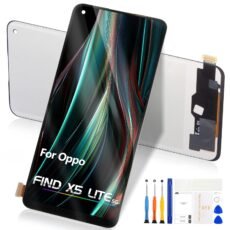 LCD Screen for Oppo Find X5 Lite 5G / Reno7 4G and 5G - Replacement Screen for Oppo Find X5 Lite 5G Touch Digitizer for Find X5 Lite 5G CPH2371 LCD Display Glass Mounting Kit