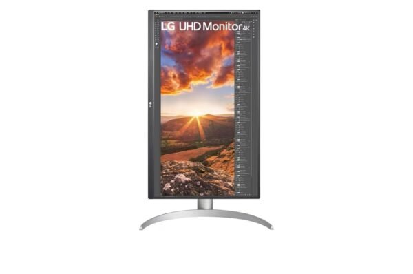 Lg 27Up850K-W 27&Quot; Uhd 4K Ips Monitor, Vesa Displayhdr™ 400, Dci-P3 95% (Typ.), Usb Type-C, Amd Freesync, Adjustable Stand