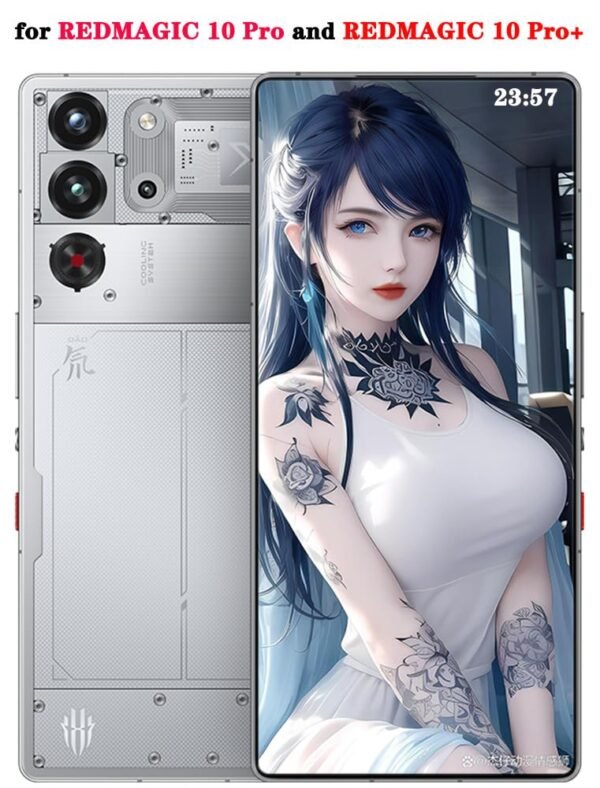 Metal Case For Nubia Redmagic 10 Pro, Cover For Red Magic 10 Pro+ Cellphone, Border Mobile Phone Shell, Bracket -Silvery