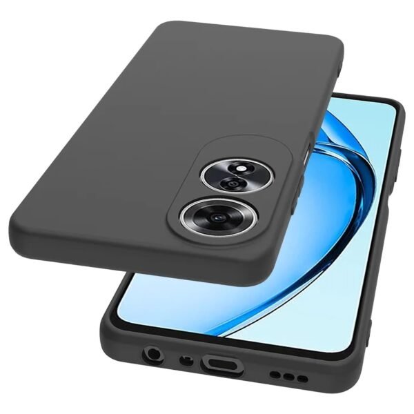 Mezon Ultra Slim Case For Oppo A40 4G – Premium Black Back Case – Shock Absorption, Wireless Charging Compatible (Oppo A40 4G, Gel Black)