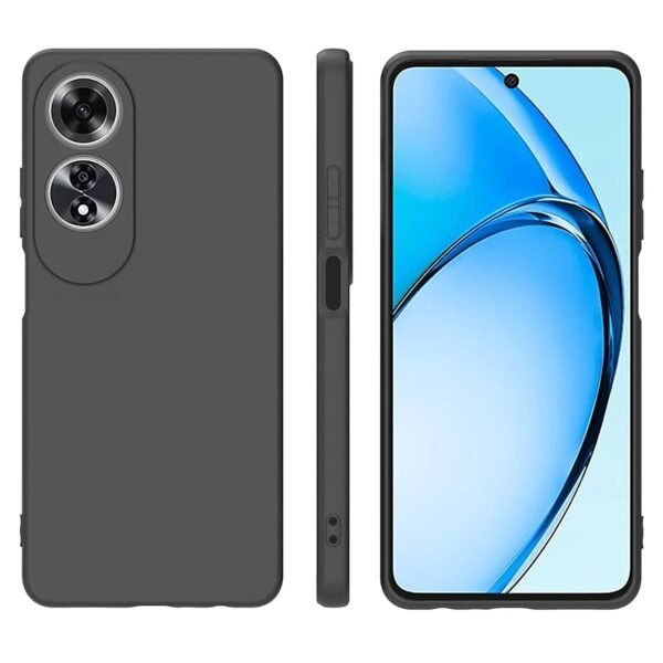 Mezon Ultra Slim Case For Oppo A40 4G – Premium Black Back Case – Shock Absorption, Wireless Charging Compatible (Oppo A40 4G, Gel Black)