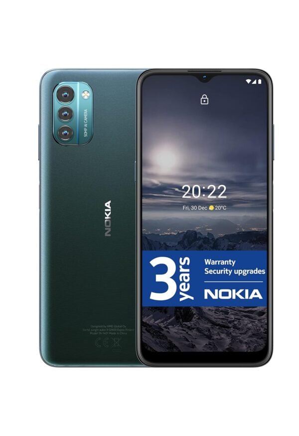 Nokia G21 (Official Australian Device), 6.5 Hd+, 90Hz Refresh Rate, Smartphone, 4/128Gb, Supports To 512Gb, 5050Mah, 18W Quick Charging Compatible, Google Assistant., Nordic Blue