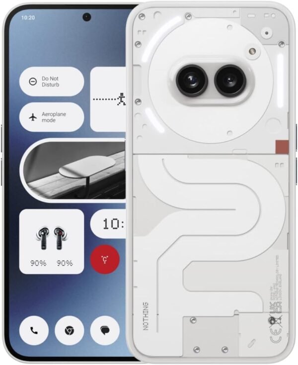 Nothing Phone (2A) 5G 128Gb Storage + 8Gb Ram Milk, 6.7 Inch, Ip54, 5,000 Mah Capacity, Unlocked Nothing Os 2.5 Smartphone