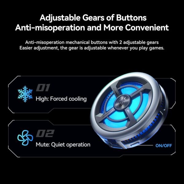 Nubia Redmagic 6 Air Magnetic Cell Phone Cooler For Gaming, Lightweight 15W Game Cooler Radiator Fan With Clip, Semiconductor Heatsink Cooling Mobile Phone Cooling Fan For...