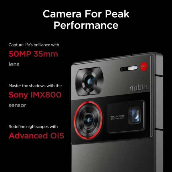 Nubia Z60 Ultra 5G Unlocked Cellphone - Android Smartphone With Udc Tech, Snapdragon 8 Gen 3 Chips, 50Mp Triple Camera, 120Hz 6.8&Quot; Amoled Display, 6000Mah Battery, 80W Fast...