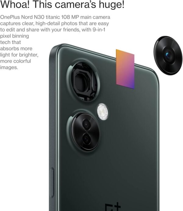 Oneplus Nord N30 5G Dual Sim (128Gb, 8Gb) 6.72&Quot; 120Hz Lcd, 108Mp Camera, Snapdragon, 3.5Mm Jack (Us Model Fully Unlocked For T-Mobile, At&Amp;T, Verizon, Global 4G Lte) (W/ 50W...