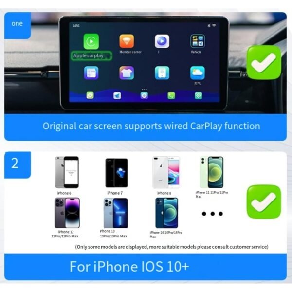 Oolong 2025 Upgrade Wireless Carplay Adapter For Iphone &Amp; Android Auto - 5.8Ghz Low Latency, Plug &Amp; Play Car Projection Box, Oem Wired To Wireless Converter, Universal...