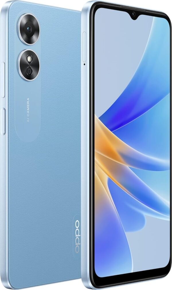 Oppo A17 Smartphone, 64Gb, Lake Blue