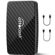 OTTOCAST Play2Video Pro, Android CarPlay Ai Box & Wireless CarPlay Adapter & Wireless Android Auto Adapter 3 in 1, Built-in YouTube, Netflix, IPTV, Tiktok, Prime Video, 5 Video APP