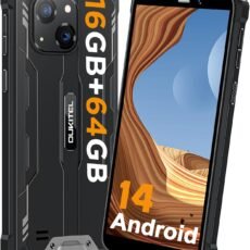 OUKITEL G2 Rugged Phone Unlocked, 6" Screen Cell Phone, 6300mAh Battery, 16GB+64GB/TF 1TB Smartphone, 13MP Camera, 4G Dual SIM Android 14 Phones, IP68/IP69K Waterproof Phone,...
