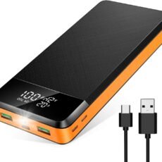 Portable Charger Power Bank 26800mAh, USB C 22.5W PD3.0 QC4.0 Fast Phone Charging, 4.5A High Speed, 3 Outputs&3 Inputs, Flashlight,Smart LED Display Battery Pack for iPhone...