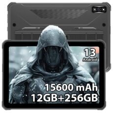 R7 Rugged Tablet Android 13, 15600mAh 10.1 Inch HD+ Waterproof Tablet, 12GB+256GB/(2TB TF) Outdoor Work Tablets, 16MP+16MP Camera Octa Core/Daul SIM 4G/IP68&IP69K/Face...