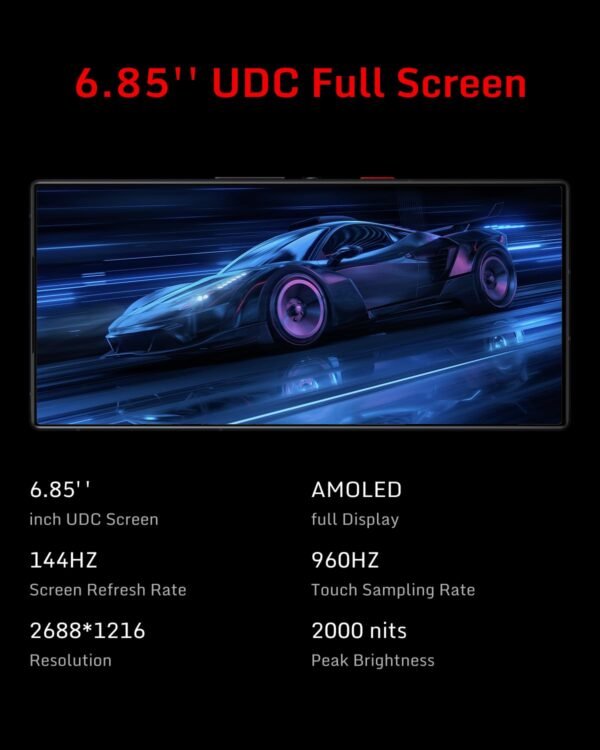 Redmagic 10 Pro 144Hz Gaming Phone, 5G Android Smartphone, 12Gb Ram+256Gb Rom, Snapdragon 8 Elite, 6.85&Quot; 1.5K Amoled Full Screen, Fhd+ Gaming Phone, 50Mp Camera, 80W Charger,...